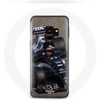 Maniacase Hoesje voor Samsung Galaxy S9 Plus Formule 1 Yuki Tsunoda F1 coureur Blauw