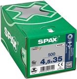 SPAX Spaanplaatschroef WIROX 4.5x35mm Z2 500st