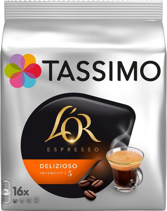Tassimo L'OR Espresso Delizioso Koffiecapsules, 16 stuks