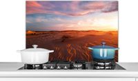KitchenYeah Spatscherm keuken 90x60 cm - Landschap - Aluminium