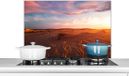 KitchenYeah Spatscherm keuken 90x60 cm - Landschap - Aluminium