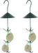 Merkloos / Sans marque Best for Birds Vogelvoederplek - 3x - vetbollen houder - 44 cm - hangend - metaal