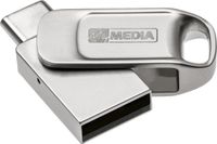 MyMEDIA My Dual USB 2.0 / USB-C Drive USB-stick 32 GB Zilver