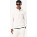 Lacoste Polo en maille coupe droite blanc, Uni