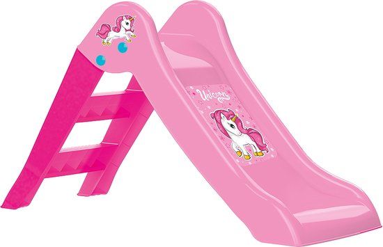 Dolu Unicorn My First Glijbaan - Roze/Paars - 111 cm