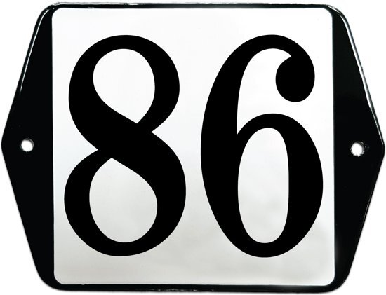 EmailleDesignÂ® Emaille huisummer model oor - 86