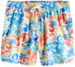 Next Heren Linnen Zwemshort Hawaï-print Wit