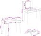 vidaXL Kaptafel FAUSKE Wit 100 x 50 x 78 cm