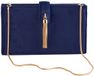Next - Dames - Fluwelen handtas met kwastje - Blauw