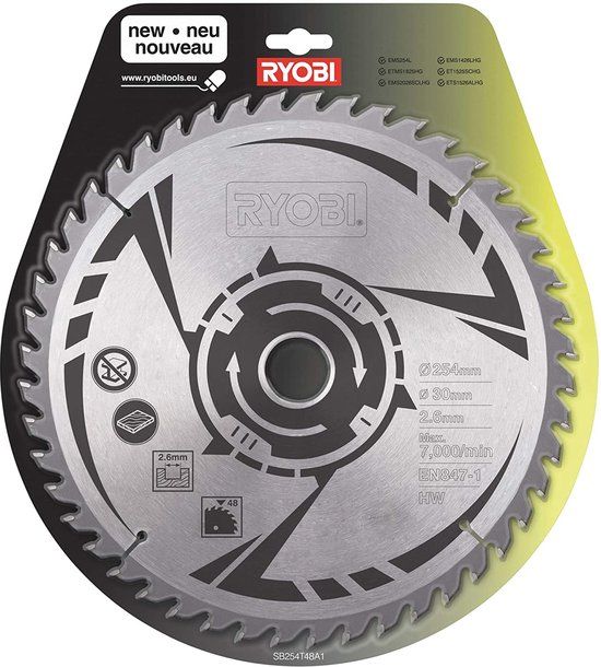3970 Ryobi SB254T48A1 Cirkelzaag Ø 254 mm