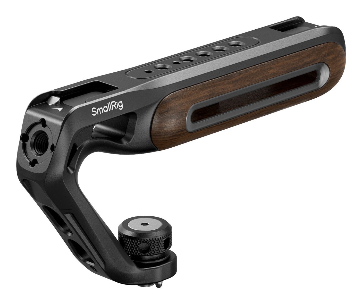 SmallRig 5252 Wooden Top Handle - Black/Brown - 1/4" & 3/8"