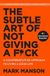 Subtle Van Ditmar Boeken The Subtle Art of Not Giving a F*ck Paperback
