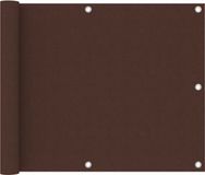 vidaXL Balkonscherm 75x300 cm Oxford stof bruin