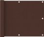 vidaXL Balkonscherm 75x300 cm Oxford stof bruin