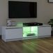 Maison Exclusive - Meuble TV avec éclairage LED, blanc, 140x40x36 cm