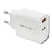 Qoltec 51714 18W Chargeur mural USB Type C PD Blanc