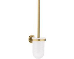 GROHE Essentials Toiletborstelset - Cool Sunrise Geborsteld (Mat Goud) - Wandmodel
