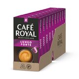 Café Royal Lungo Forte 100 capsules voor Nespresso koffiemachine - 8/10 Intensiteit - UTZ gecertificeerde aluminium koffiecapsules