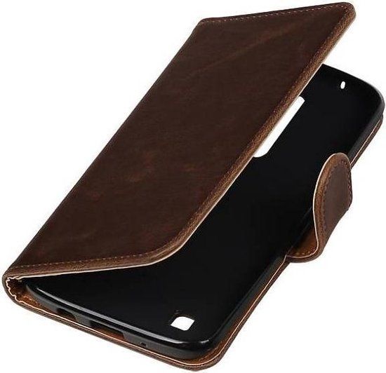 BAOHU Book Case voor LG K7 - Portemonnee Hoesje - Bruin