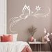 Papillon Sticker Mural - 237x349 Cm - Noir