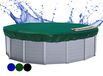 Bâche de piscine bâche de piscine ronde - Diamètre 380 cm - Pour piscine 280 à 320 cm - Vert et noir - Bâche d'hiver