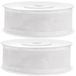 Chiffon decoratief lint 2,5 cm/25 mm x 25 meter wit