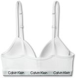 Calvin Klein Underwear Bralette Meisjes Katoen Elastaan Licht Gevoerd Wit 10-12