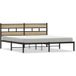 Maison Exclusive - Cadre de lit en métal sans matelas Chêne Sonoma 180x200 cm