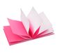 Zig Zag Sticky 75x75 mm wit/roze