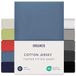 Dreamzie Hoeslaken Topper 180x200 cm - 200x200 cm, 100% Katoen Jersey, Topmatras Hoogte Tot 15 cm, Hypoallergeen, Oeko-Tex, Blauw
