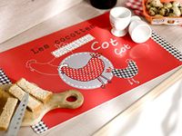 Calitex placemat, PVC rood 44 x 28 cm