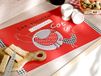Calitex placemat, PVC rood 44 x 28 cm