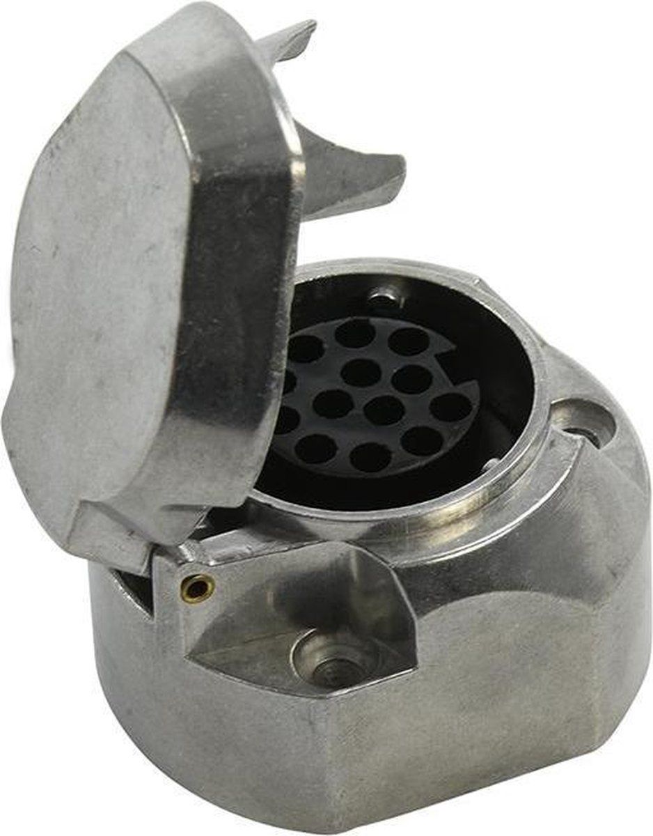 ProPlus Stekkerdoos 13-polig Staal Jaeger Zilver In Blister