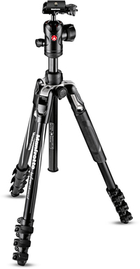 Manfrotto MKBFRLA4BK-BH Befree Aluminium Tripod Kit - Black/Silver