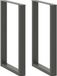 Pieds de table de bar 2 pcs forme en U 60x(90-91)cm acier anthracite