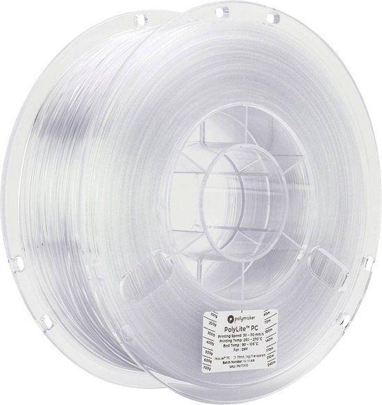 Polymaker PolyLite PC Filament PC (polycarbonaat) 2.85 mm 1000 g Transparant