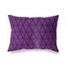 BonaMaison Paars-Zwart Decoratieve Kussensloop, Kussenhoezen Bank, Decoratieve Kussenhoesjes, Kussensloop; Sofa, Slaapkamer, Kantoor, Auto 45x60 Cm - Ontworpen en vervaardigd in Turkije