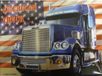 Merkloos Wandbord Transport - American Truck - vrachtwagen