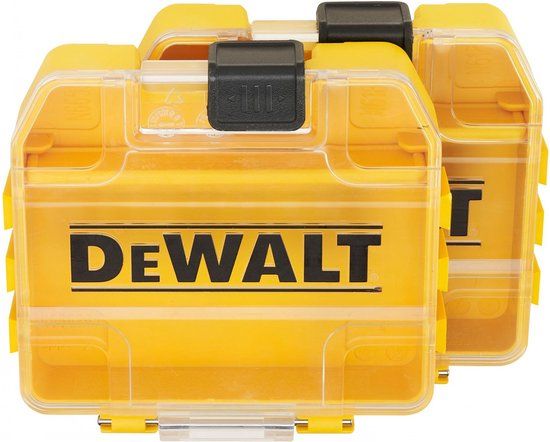 DeWalt ToughCase+ Serie - Pudełko op Bity - 2 Stuks - Compatibel met TSTAK - Zichtbaar Deksel