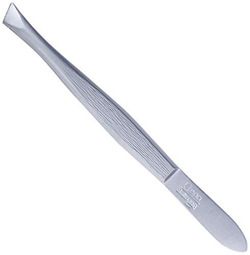 Credo Solingen pincet 3", schuin, mat verchroomd