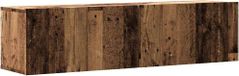 Meuble TV 120x30x30 cm bois traité bois vieilli couleur bois vieilli