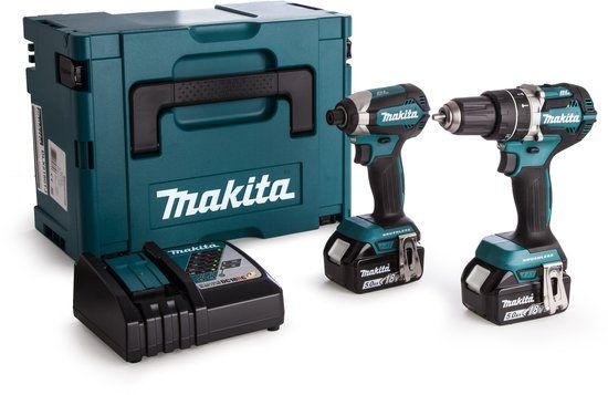 Makita DLX2180TJ 18V Combi Set - Klopboormachine & Slagschroevendraaier - 2x 5.0Ah Accu