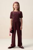 Sissy-Boy Donkerpaarse velvet jumpsuit