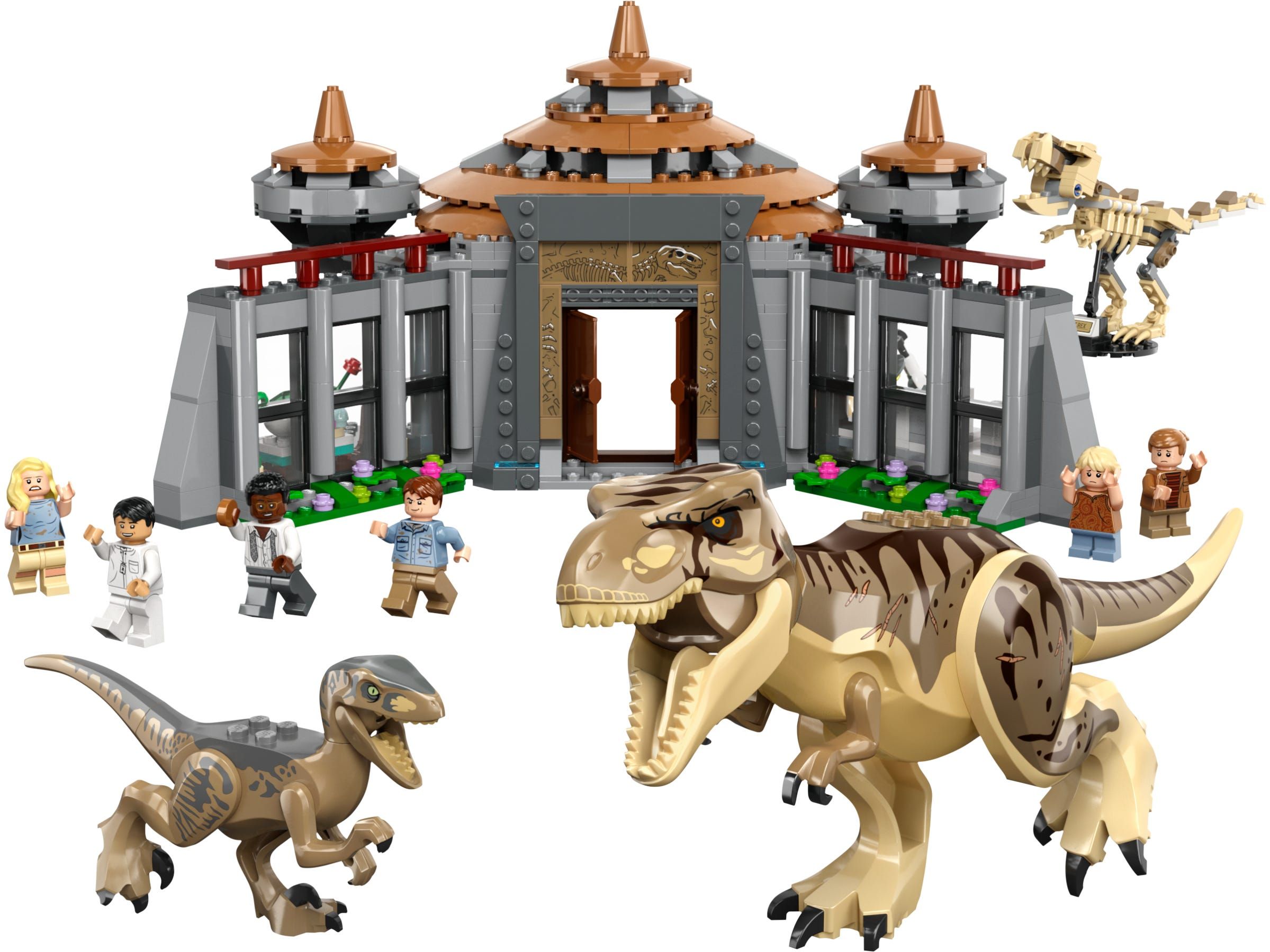 LEGO 76961 Jurassic Park: T. rex & Raptor Attack Visitor Center