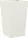 vidaXL Plantenbak 45x45x75 cm staal wit