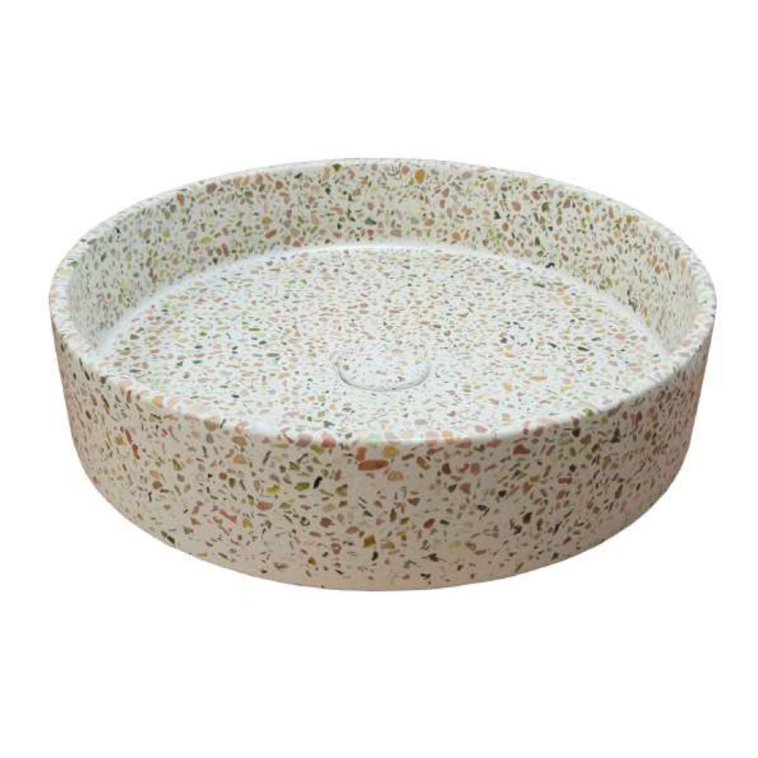 Ideavit idea.smart Waskom Rond Terrazzo Wit 42.5x42.5x10 cm