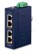 PLANET Ethernet industriel 2 ports 10/100/1000T Gigabit (10/100/1000) Power over Ethernet (PoE) Bleu