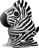 Graine Creative EUGY 3D Puzzel - Zebra - Wilde Dieren - Duurzaam - Verzamel Ze Allemaal - 6 Jaar