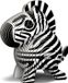 Graine Creative EUGY 3D Puzzel - Zebra - Wilde Dieren - Duurzaam - Verzamel Ze Allemaal - 6 Jaar
