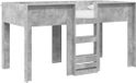 vidaXL Stapelbed voor kinderen Beton Grijs 90 x 200 cm Bewerkt hout